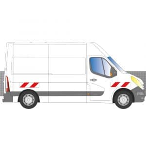 Alternative view of Kit Rouge-Blanc CL. B Standard - RENAULT Master H2 (2014-2019)
